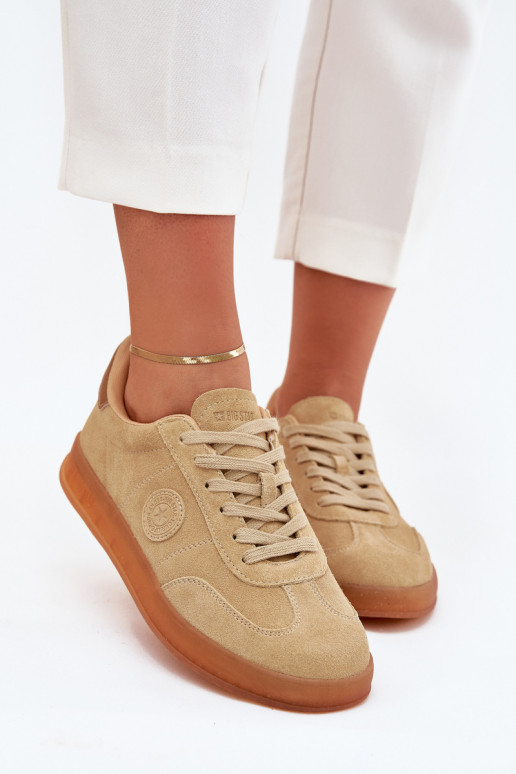 ze semiše Tenisky  Big Star RR274849 HI-POLY SYSTEM béžové