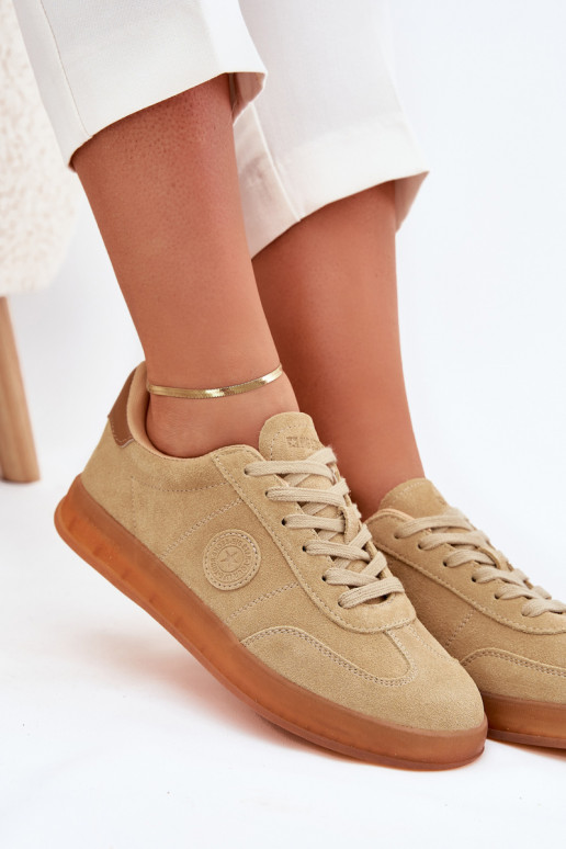 ze semiše Tenisky  Big Star RR274849 HI-POLY SYSTEM béžové