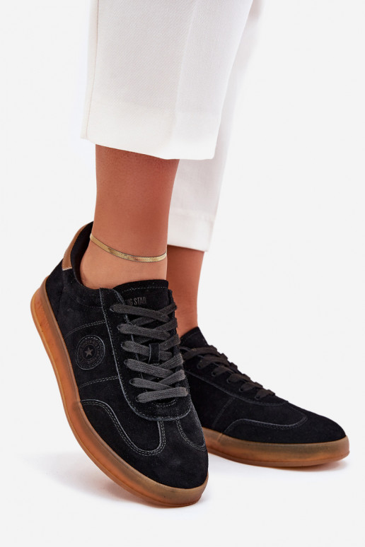 ze semiše Tenisky  Big Star RR274851 HI-POLY SYSTEM Černé ze semiše Tenisky  Big Star RR274851 HI-POLY SYSTEM Černé