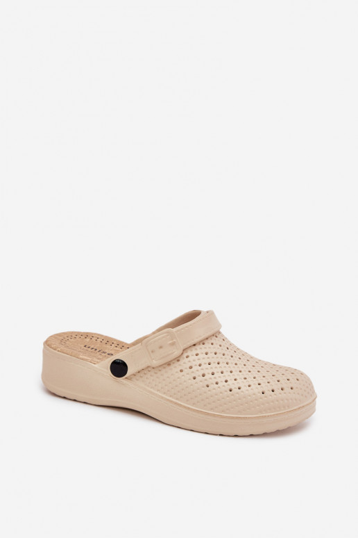  Pantofle   béžové Faylina