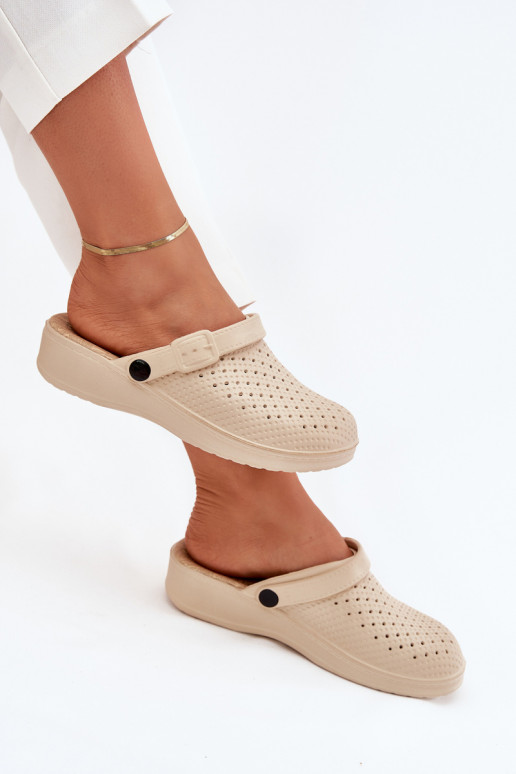  Pantofle   béžové Faylina