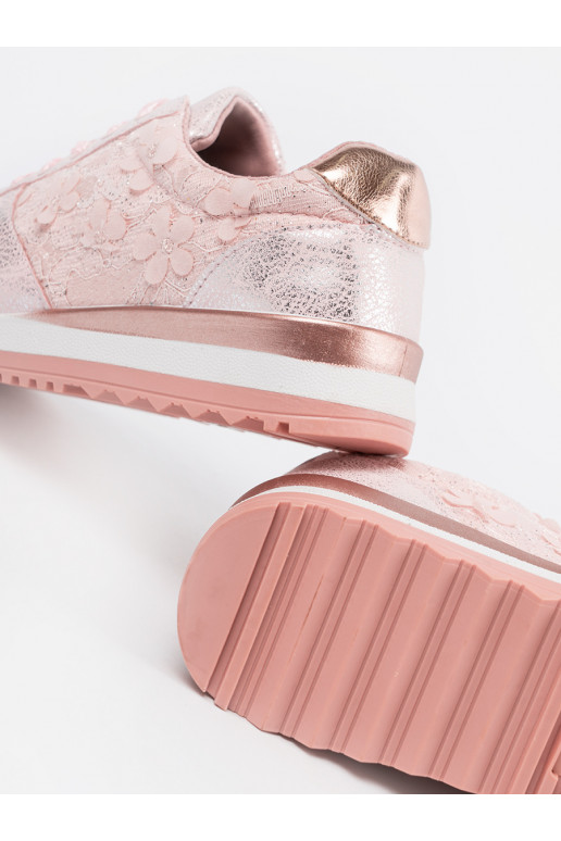 růžová Tenisky z kwiatowym motywem