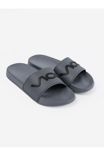 šedá Pantofle s nápisy 2