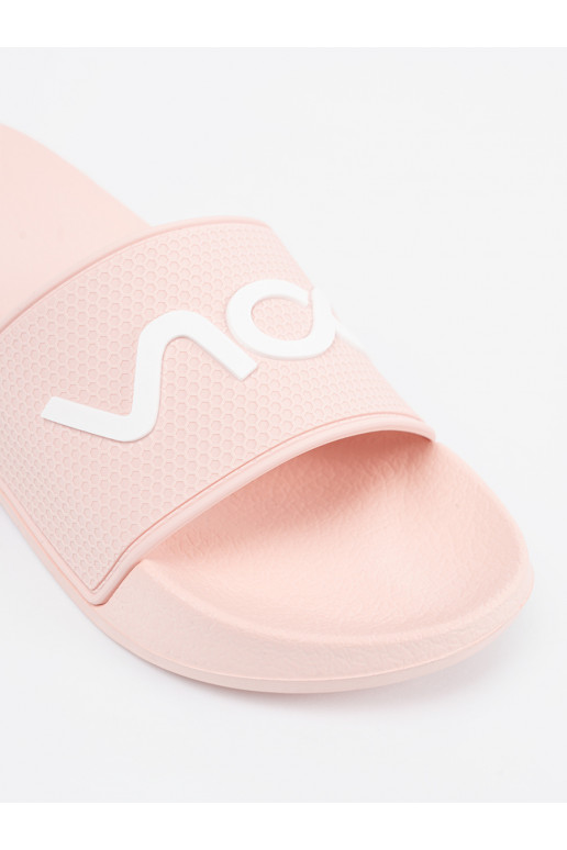 růžová Pantofle s nápisy růžová Pantofle s nápisy
