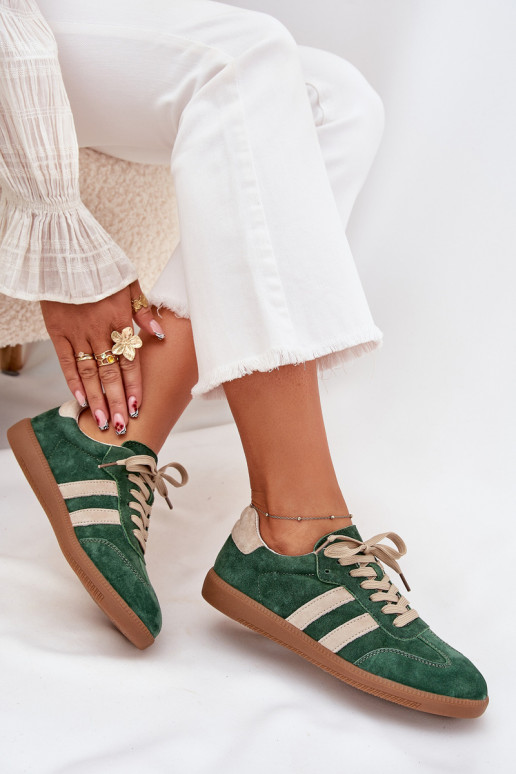 ze semiše Tenisky  zelené Sirella ze semiše Tenisky  zelené Sirella