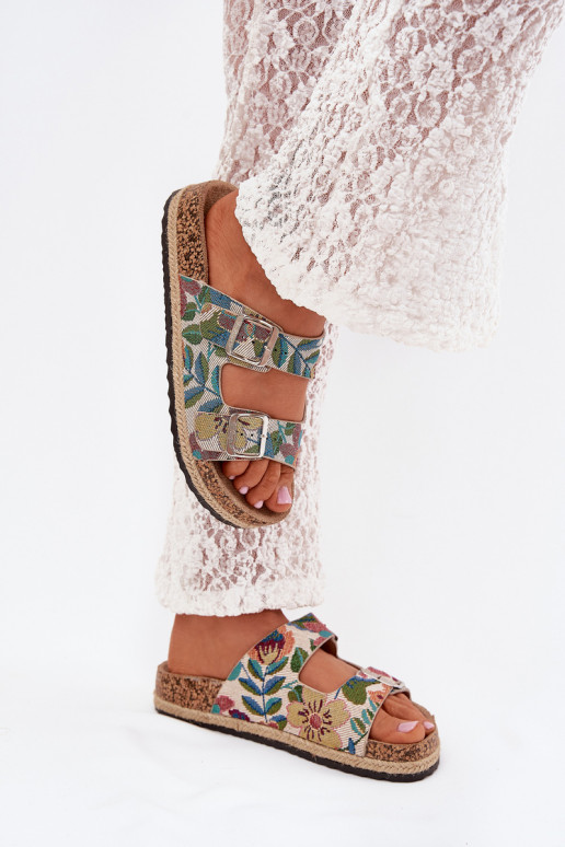  Dámské pantofle s platformou s přezkami Lee Cooper LCW-25-35-3480L různé barvy