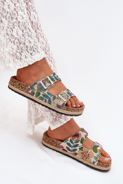  Dámské pantofle s platformou s přezkami Lee Cooper LCW-25-35-3480L různé barvy