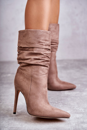  Dřeváky dlouhé boty hnědá Laguna 2