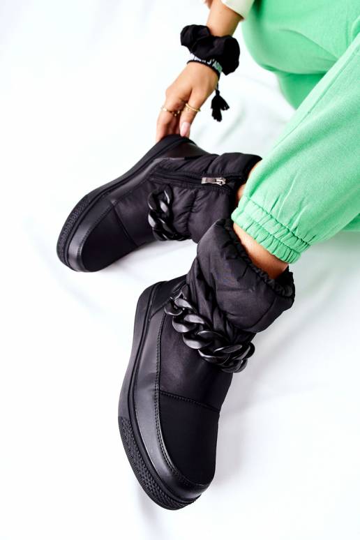 Nööpidega lumesaapad mustad Khariche Nööpidega lumesaapad mustad Khariche