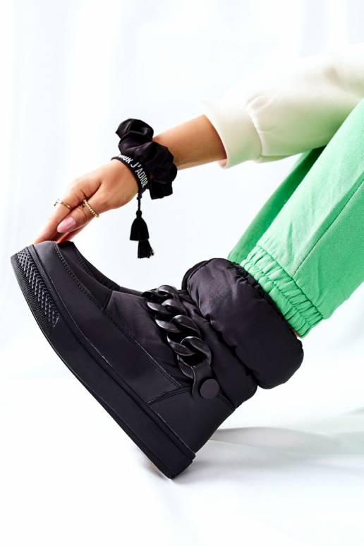 Nööpidega lumesaapad mustad Khariche Nööpidega lumesaapad mustad Khariche