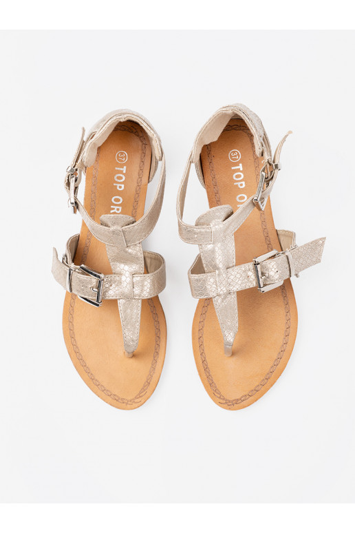 slonová kost sandály z motywem wężowym slonová kost sandály z motywem wężowym