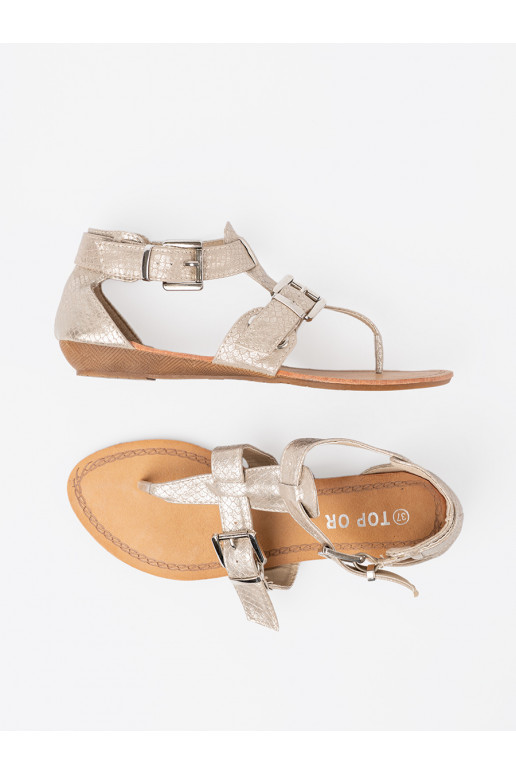 slonová kost sandály z motywem wężowym slonová kost sandály z motywem wężowym