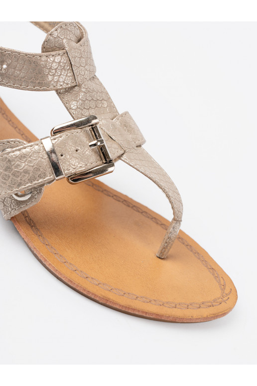 slonová kost sandály z motywem wężowym slonová kost sandály z motywem wężowym