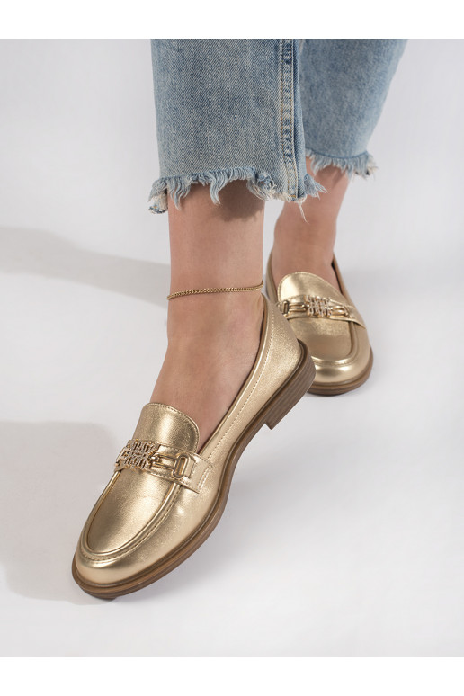 zlaté barvy  Dámské mokasíny zlaté barvy  Dámské mokasíny