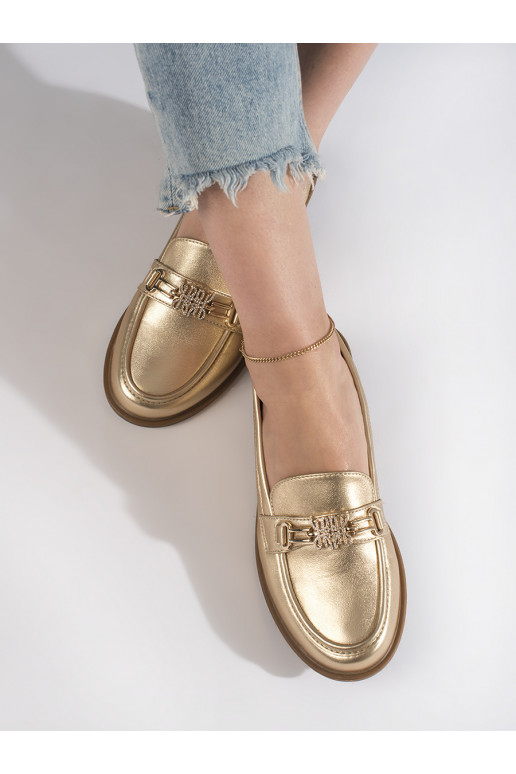 zlaté barvy  Dámské mokasíny zlaté barvy  Dámské mokasíny