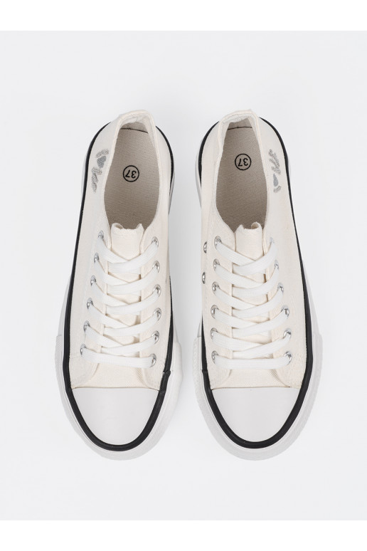 ležérní boty bílé s nápisy Love ležérní boty bílé s nápisy Love