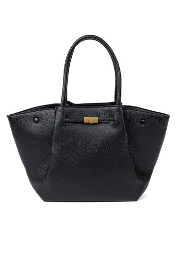 shopperka z fakturowanej skóry ekologicznej