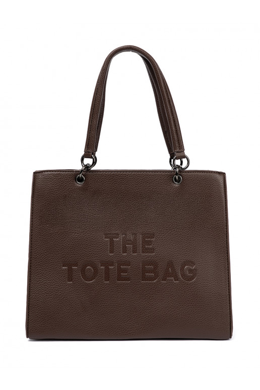 ka kawowa z tłoczonym napisem