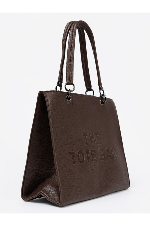 ka kawowa z tłoczonym napisem