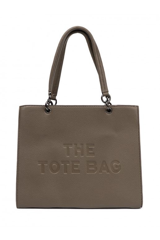 Fakturowana kabelka z designerskim akcentem