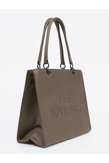 Fakturowana kabelka z designerskim akcentem 2