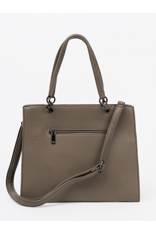 Fakturowana kabelka z designerskim akcentem