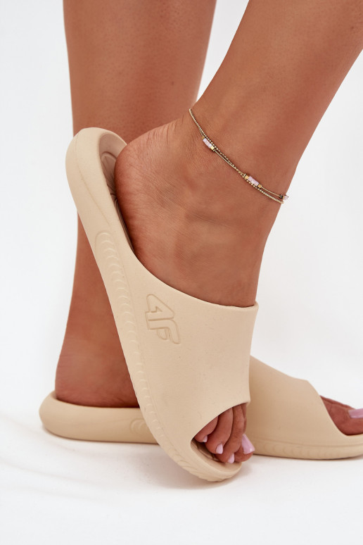  Pantofle 4F 4FMM00FFLIF093A-83S béžové