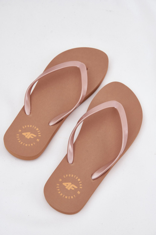   Pantofle 4FMM00FFLIF018-82S hnědá