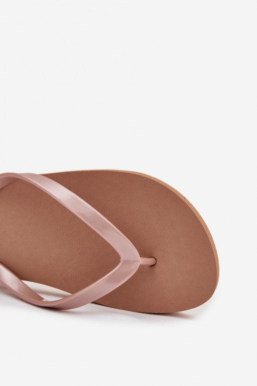   Pantofle 4FMM00FFLIF018-82S hnědá