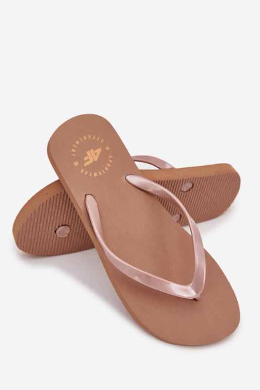   Pantofle 4FMM00FFLIF018-82S hnědá