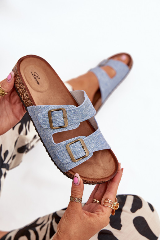  Pantofle s platformou s přezkami Jasny  Vesina