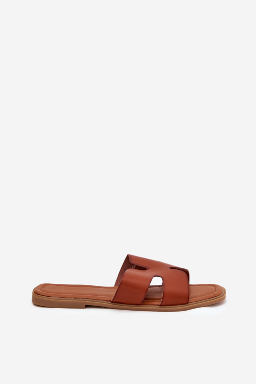 Pantofle  hnědáSalyra