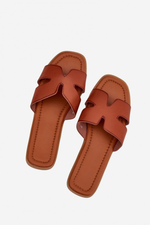 Pantofle  hnědáSalyra