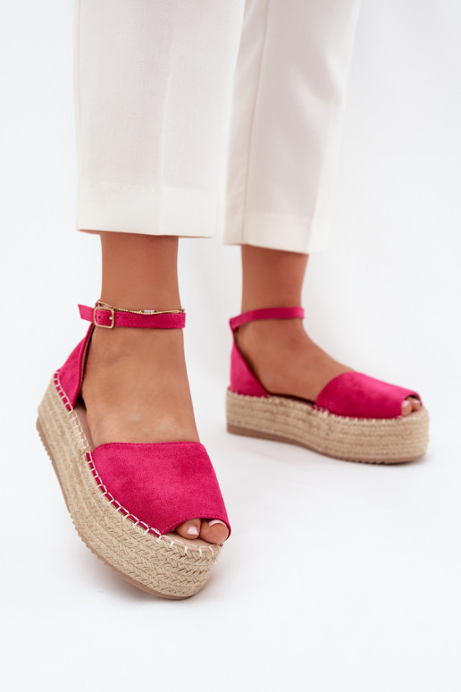 Žabky Espadrilky s platformou  růžová Selise Žabky Espadrilky s platformou  růžová Selise