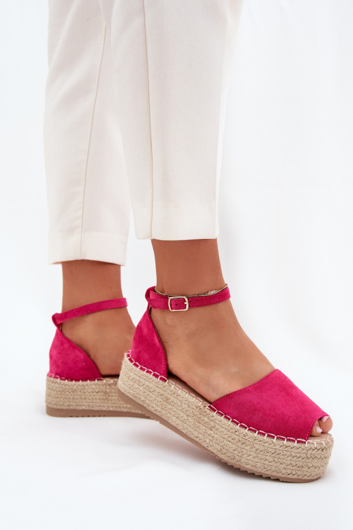 Žabky Espadrilky s platformou  růžová Selise Žabky Espadrilky s platformou  růžová Selise