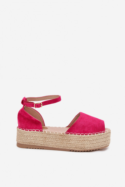 Žabky Espadrilky s platformou  růžová Selise Žabky Espadrilky s platformou  růžová Selise