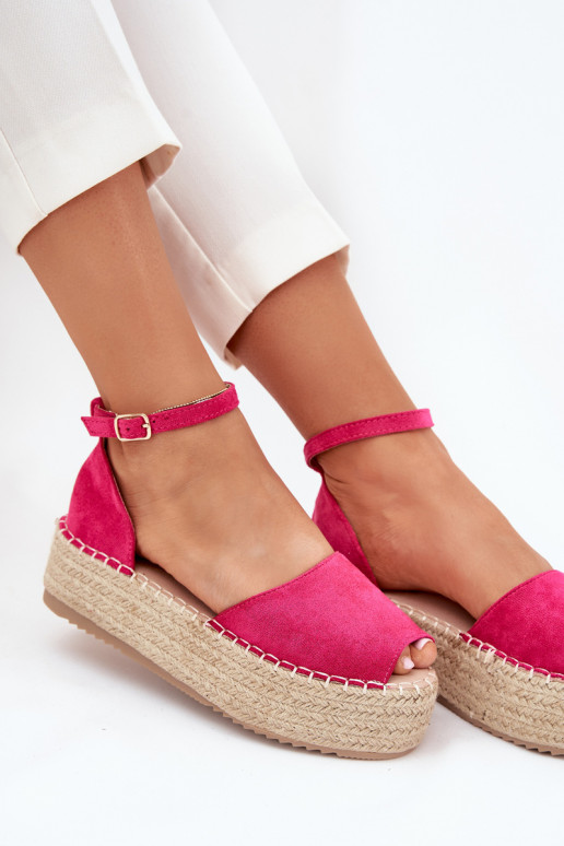 Žabky Espadrilky s platformou  růžová Selise Žabky Espadrilky s platformou  růžová Selise
