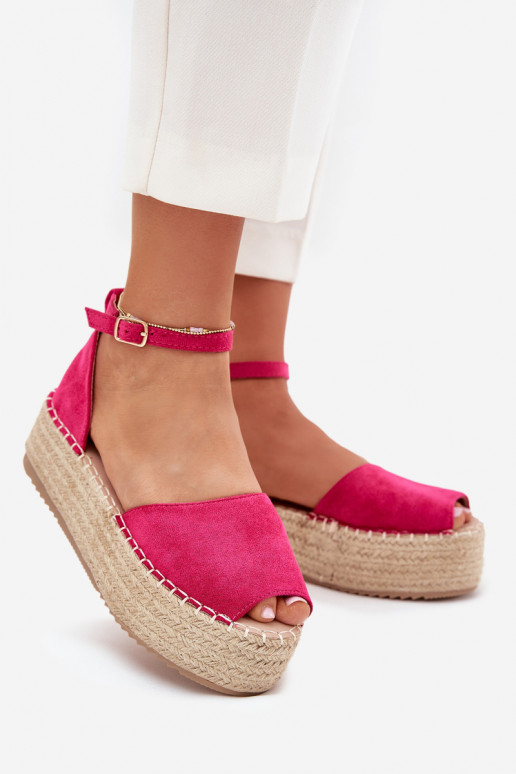 Žabky Espadrilky s platformou  růžová Selise Žabky Espadrilky s platformou  růžová Selise