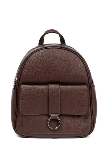 hnědá Batoh z ekologické kůže