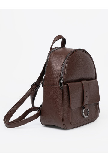 hnědá Batoh z ekologické kůže 2