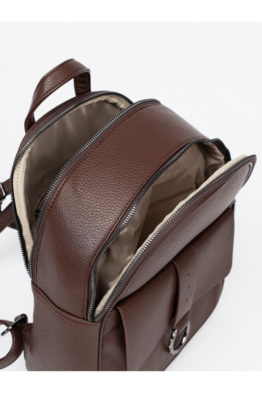 hnědá Batoh z ekologické kůže