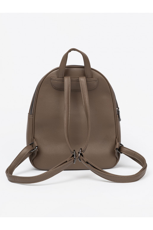 béžové Batoh z ekologické kůže