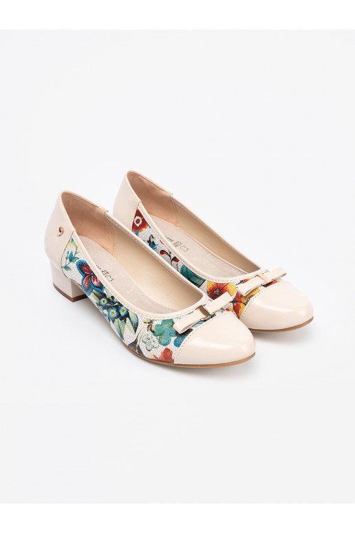 Boty na vysokém podpatku z egzotycznym wzorem Boty na vysokém podpatku z egzotycznym wzorem