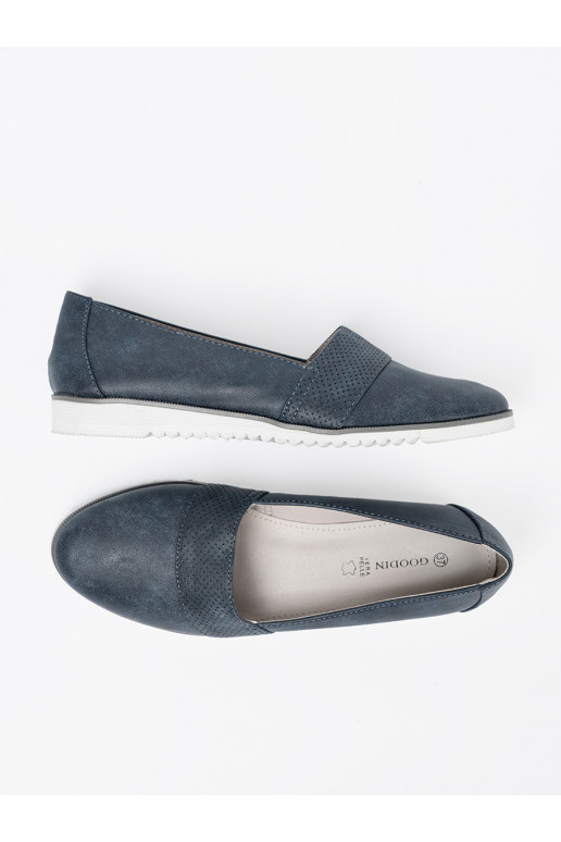 tmavě modrá mokasíny  tmavě modrá mokasíny