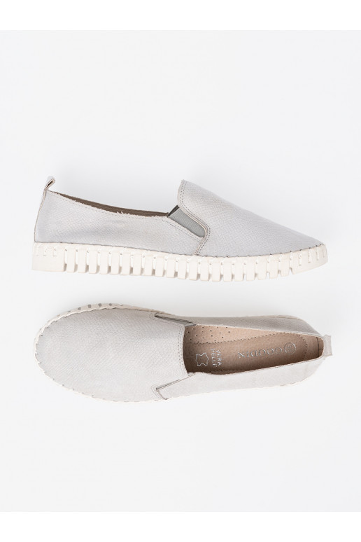 šedá boty slip-on z mi wstawkami šedá boty slip-on z mi wstawkami