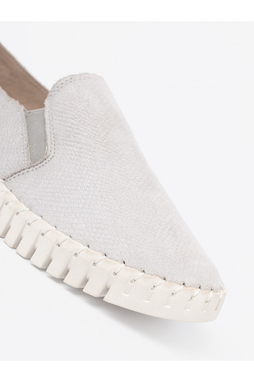 šedá boty slip-on z mi wstawkami šedá boty slip-on z mi wstawkami