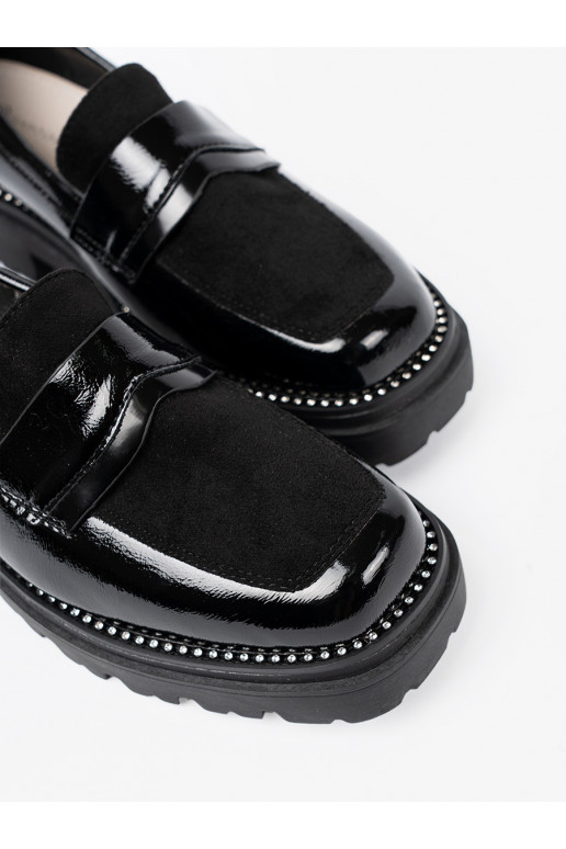 s efektem laku mokasíny s nýty s efektem laku mokasíny s nýty