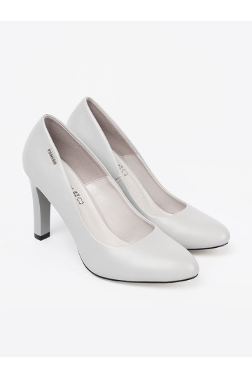 šedá  vysoké podpatky s vysokým podpatkem 2