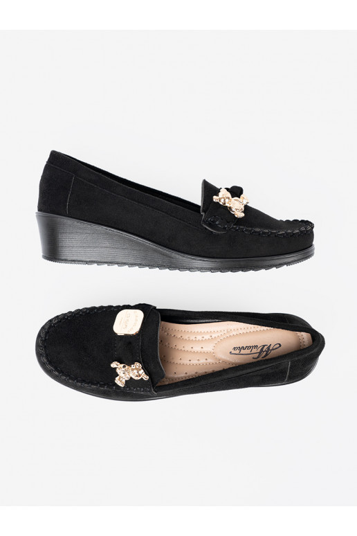 Černé ze semiše Tenisky z ozdobnym misiem