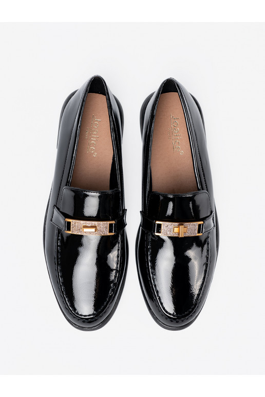 Elegantní styl  mokasíny z złotą ozdobą Elegantní styl  mokasíny z złotą ozdobą